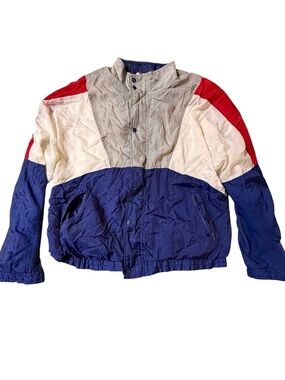 Vintage 90s Avait Sportif Colorblock Windbreaker Jacket Retro Men's Large